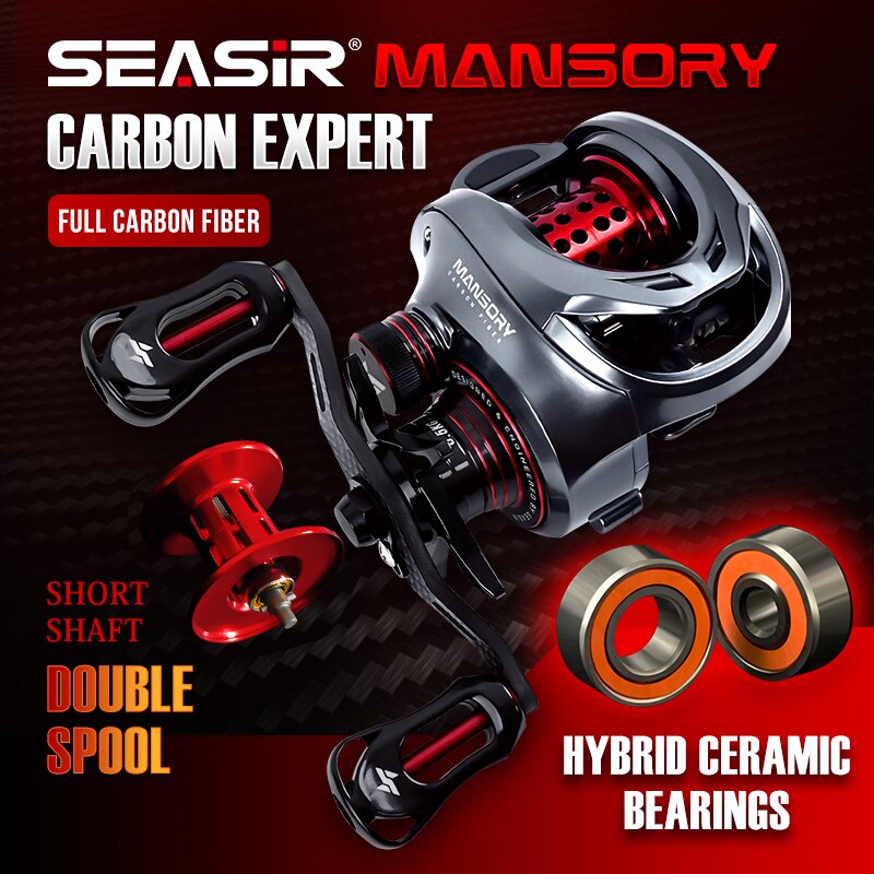 Spincast Reel - Seasir Mansory Baitcasting Fishing Reel 146g