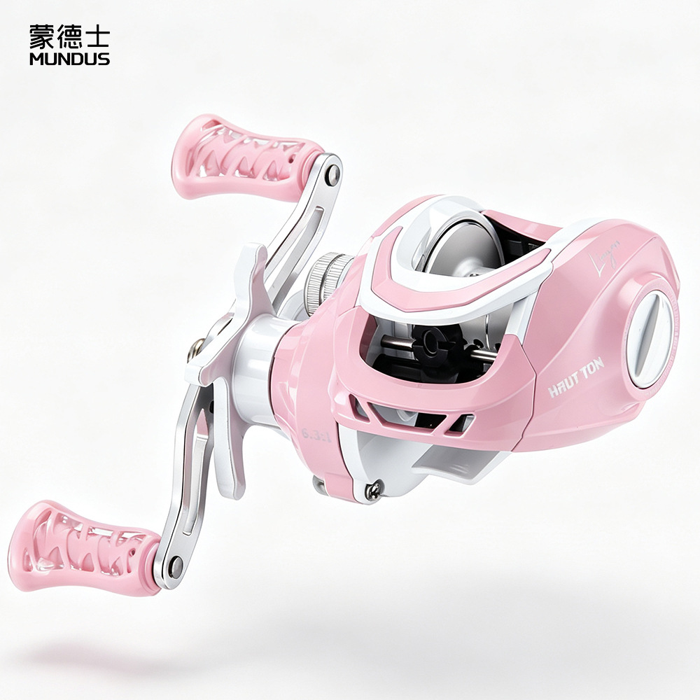 Pink 6.3:1 Gear Ratio 3+1 Ball - Ice Fishing Reel ulasan dan harga