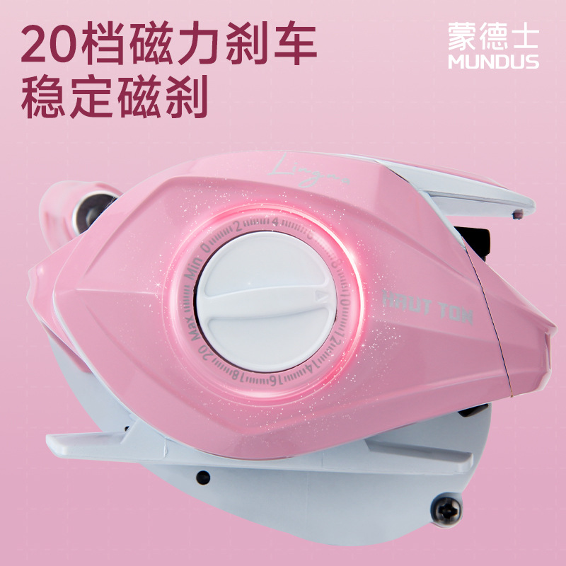 Pink 6.3:1 Gear Ratio 3+1 Ball - Ice Fishing Reel ulasan dan harga