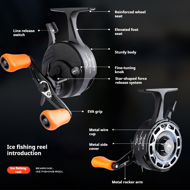 Winter Ice Fishing Reel, Micro - Ice Fishing Reel ulasan dan harga
