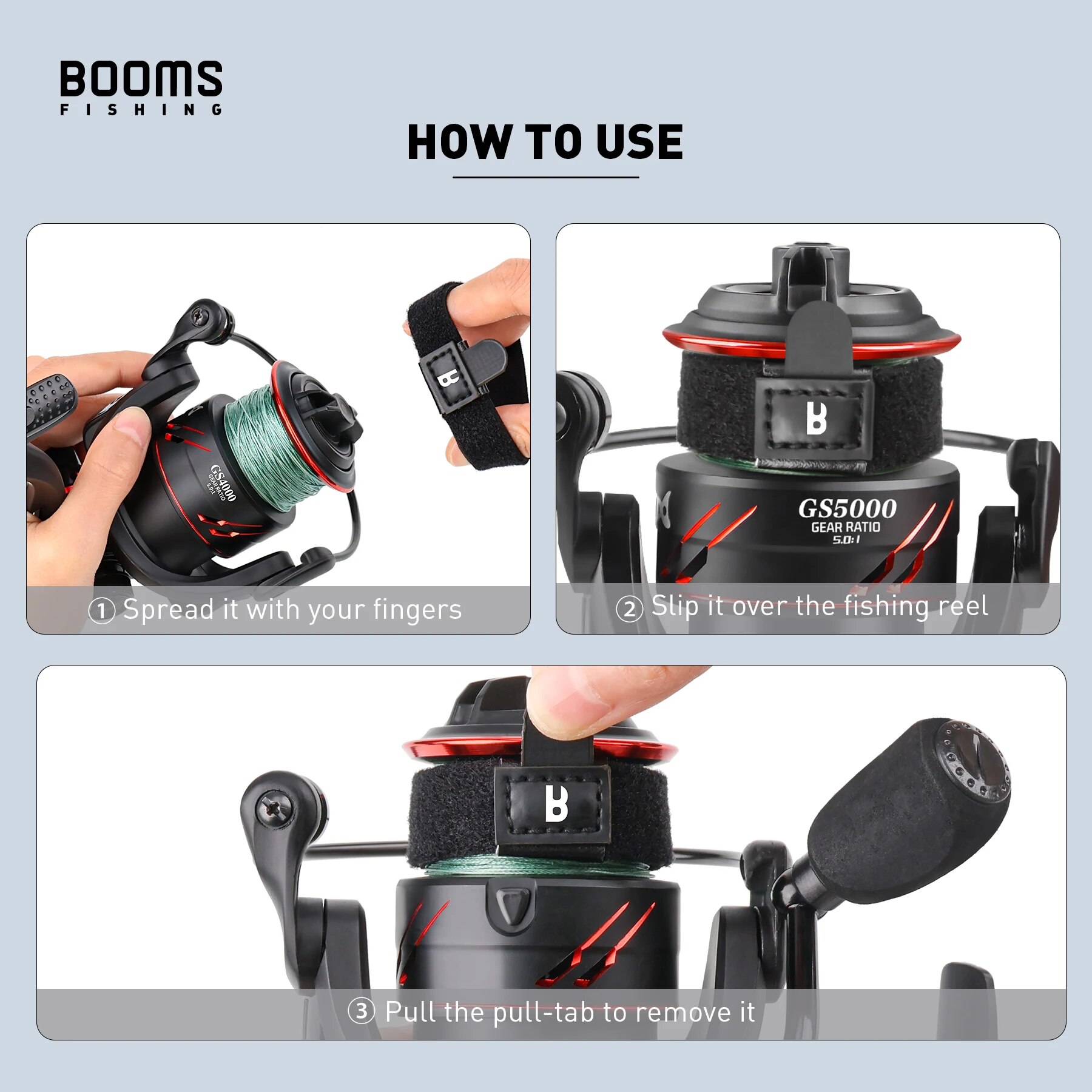 Booms Fishing SB1 4Pcs Spinnin - Fly Reel ulasan dan harga